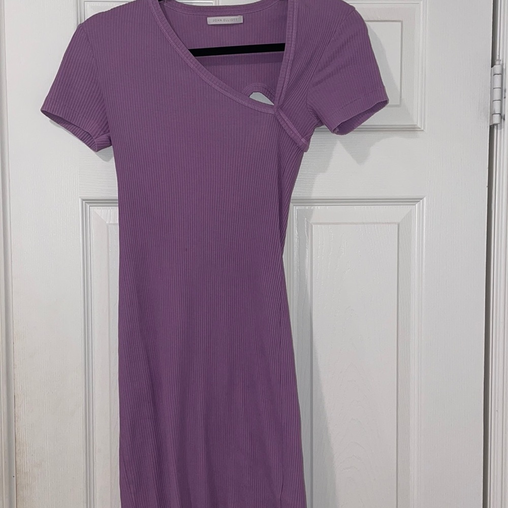 Designer purple mini dress